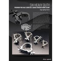 Led Par Light Lighting Clamp - Durable Aluminum, Adjustable Jaw Design, Supports Multicolor Led Lights | Lightweight, Easy Installation, Safety Locking Mechanisms