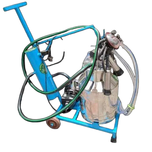 Trolley Milking Machine - Color: Silver