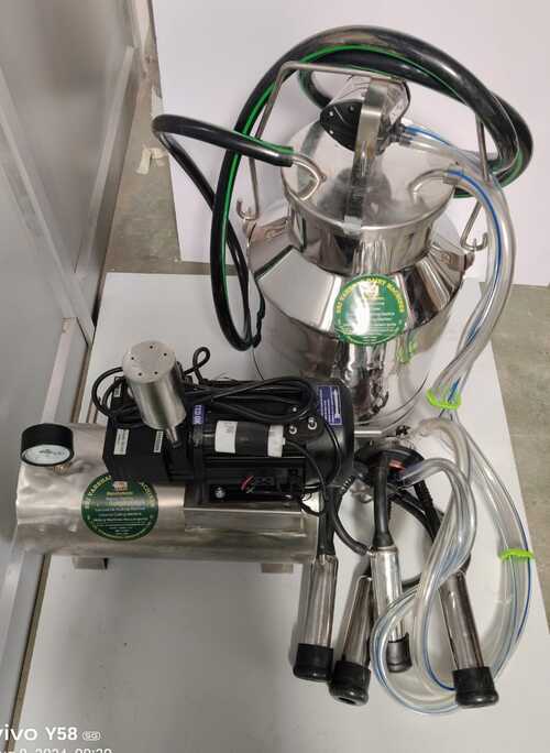 Portable Nano Milking Machine - Stainless Steel, Semi-automatic Control System | Automatic Operation, 1 Year Warranty