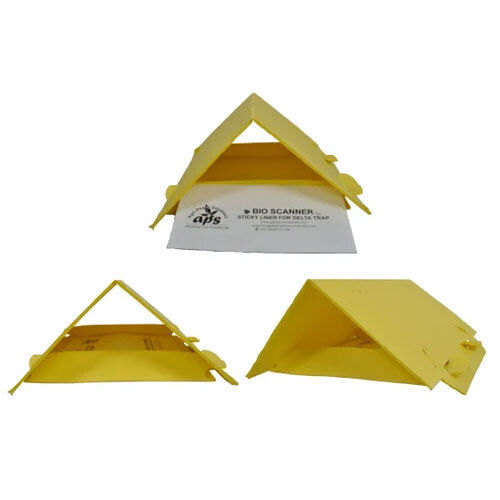 Yellow Delta Insect Trap - Material: Plastic