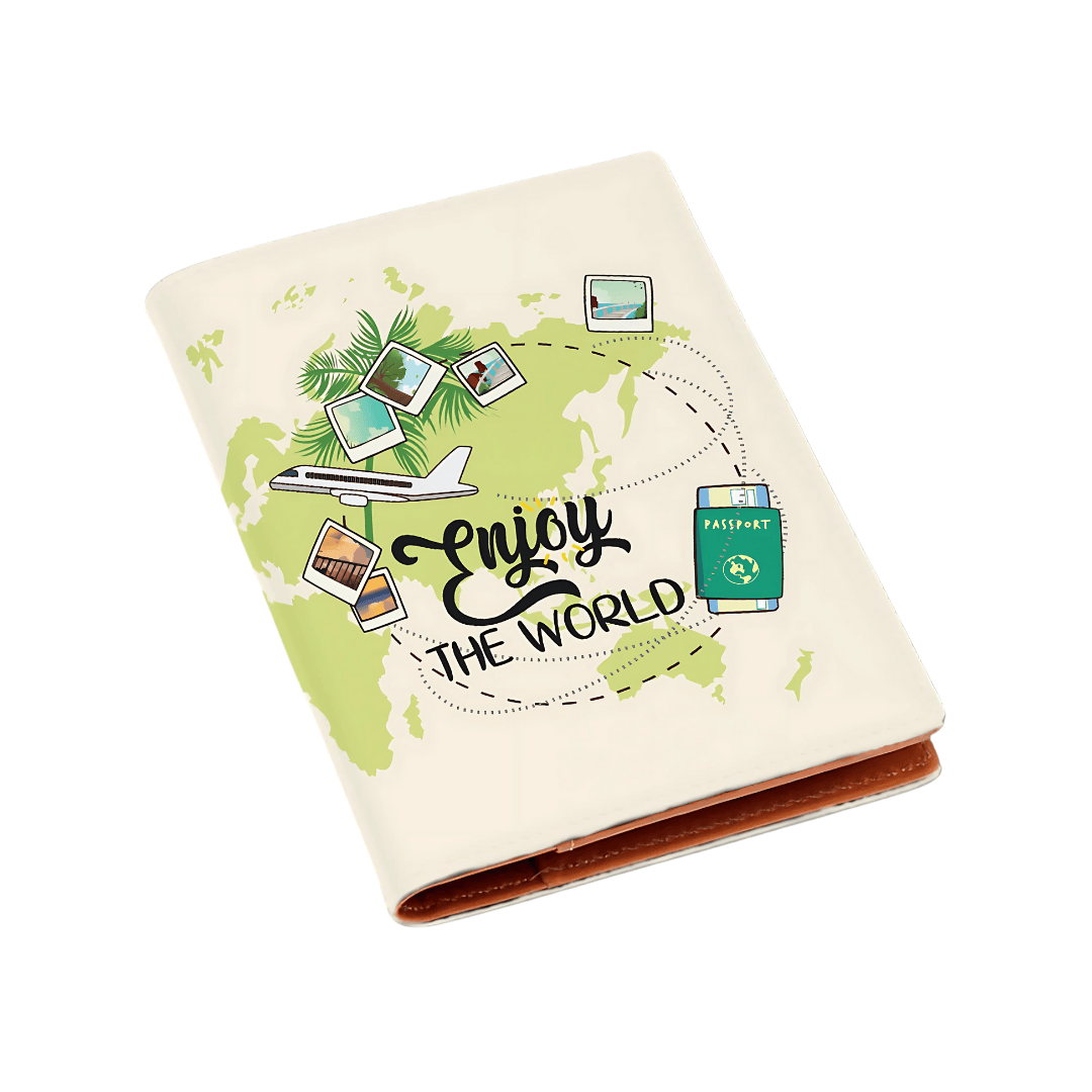 Canvas Passport Covers - High-quality Vegan Leather, Customized Design Options , Multiple Card Slots For Travel Essentials