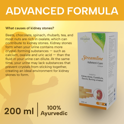 Ashmeri Cure - Kidney Stone & Urinary Tract Infection Management Capsule, Safe & Effective Relief From Burning Micturition, Prevents Recurrence