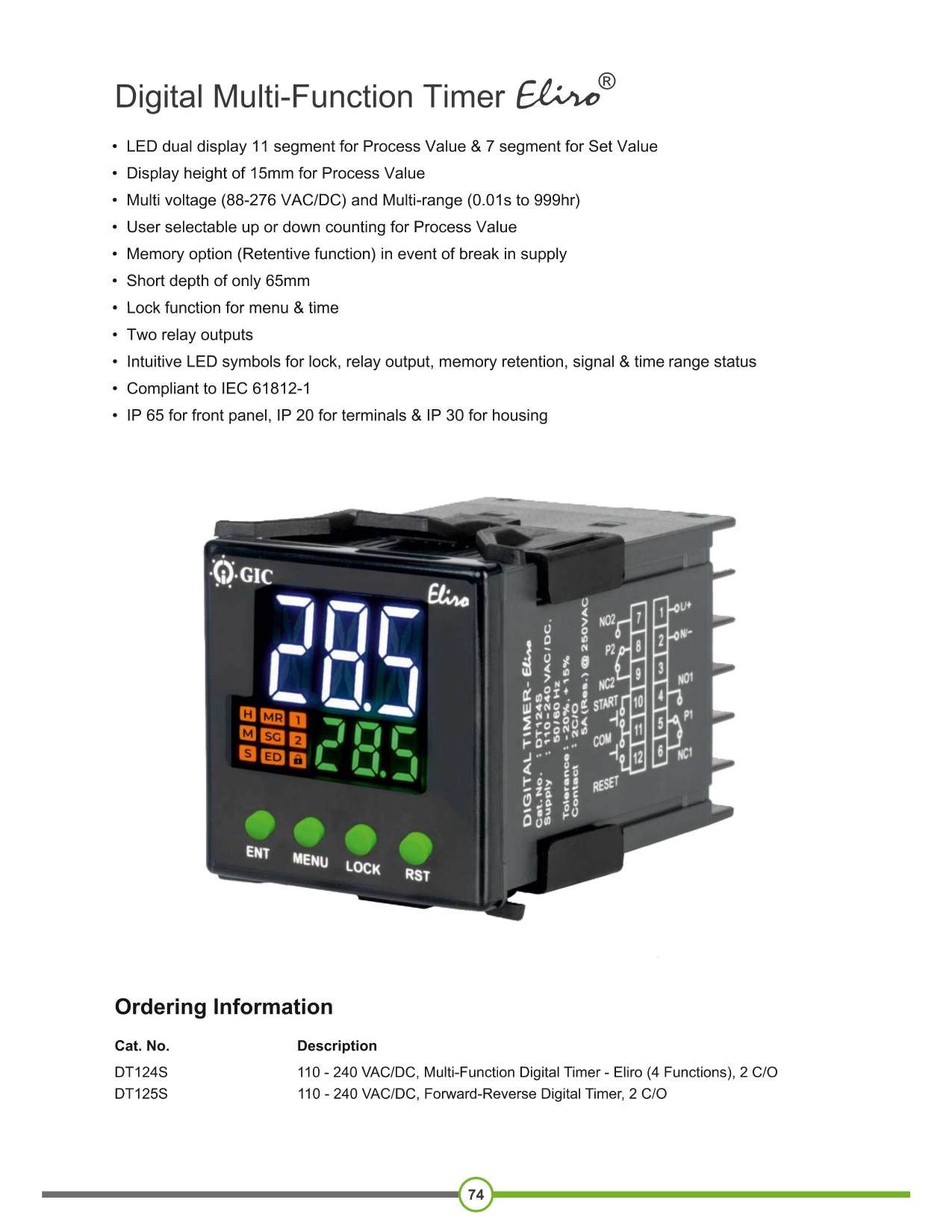 Digital Timer ELIRO (GIC)