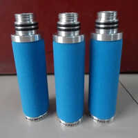 Screw Compressor Line Filters - Mild Steel, Standard Size, Blue Color | High-quality, Durable Conical Design For Efficient Contaminant Removal