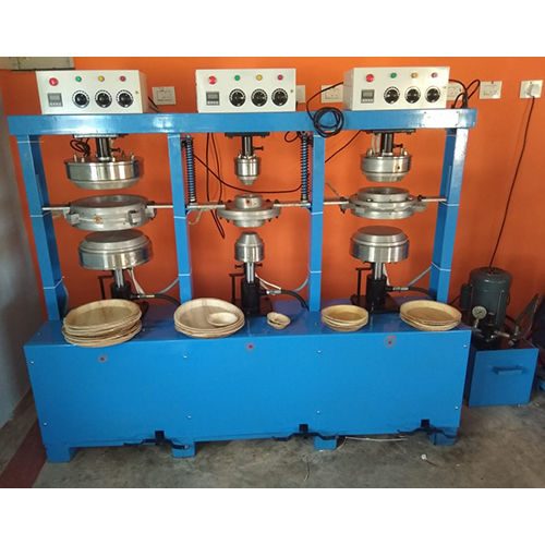 Areca Leaf Plate Making Machine (6 Dyes) - Grade: Automatic