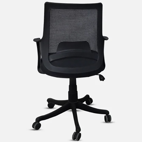 Black Fixed Arm Office Chair