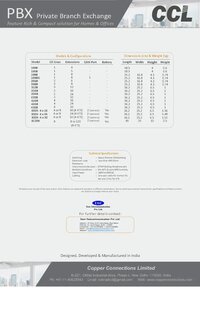 CCL 312B Epabx System