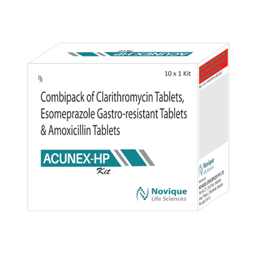 Combipack Of Clarithromycin Tablets Escomeprazole Gastro Resistant Tablets