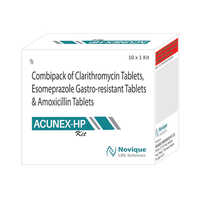 Combipack Of Clarithromycin Tablets Escomeprazole Gastro Resistant Tablets