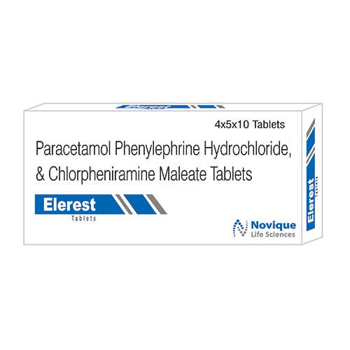 Paracetamol Phenylephrine Hydrochloride And Chlorpheniramine Maleate Tablets