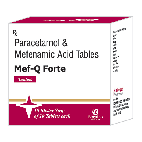 Paracetamol And Mefenamic Acid Tablets