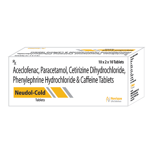 Acelofenac Paracetamol Cetirizine Dihydrochloride Phenylephrine Hydrochloride And Caffeine Tablets