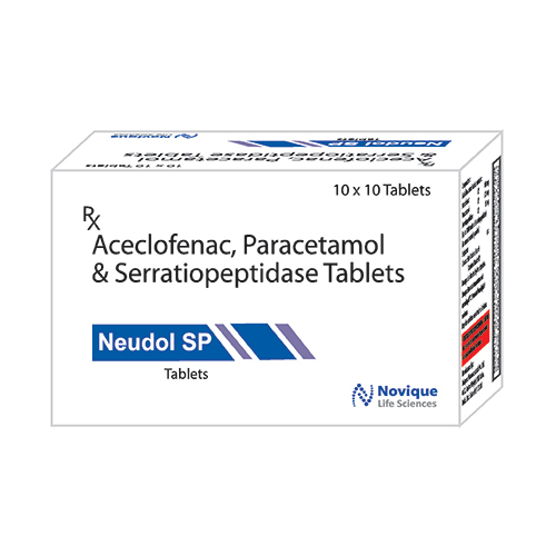 Aceclofenac Paracetamol And Serratiopeptidase Tablets