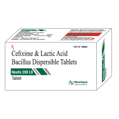 Cefixime And Lactic Acid Bacillus Dispersible Tablets