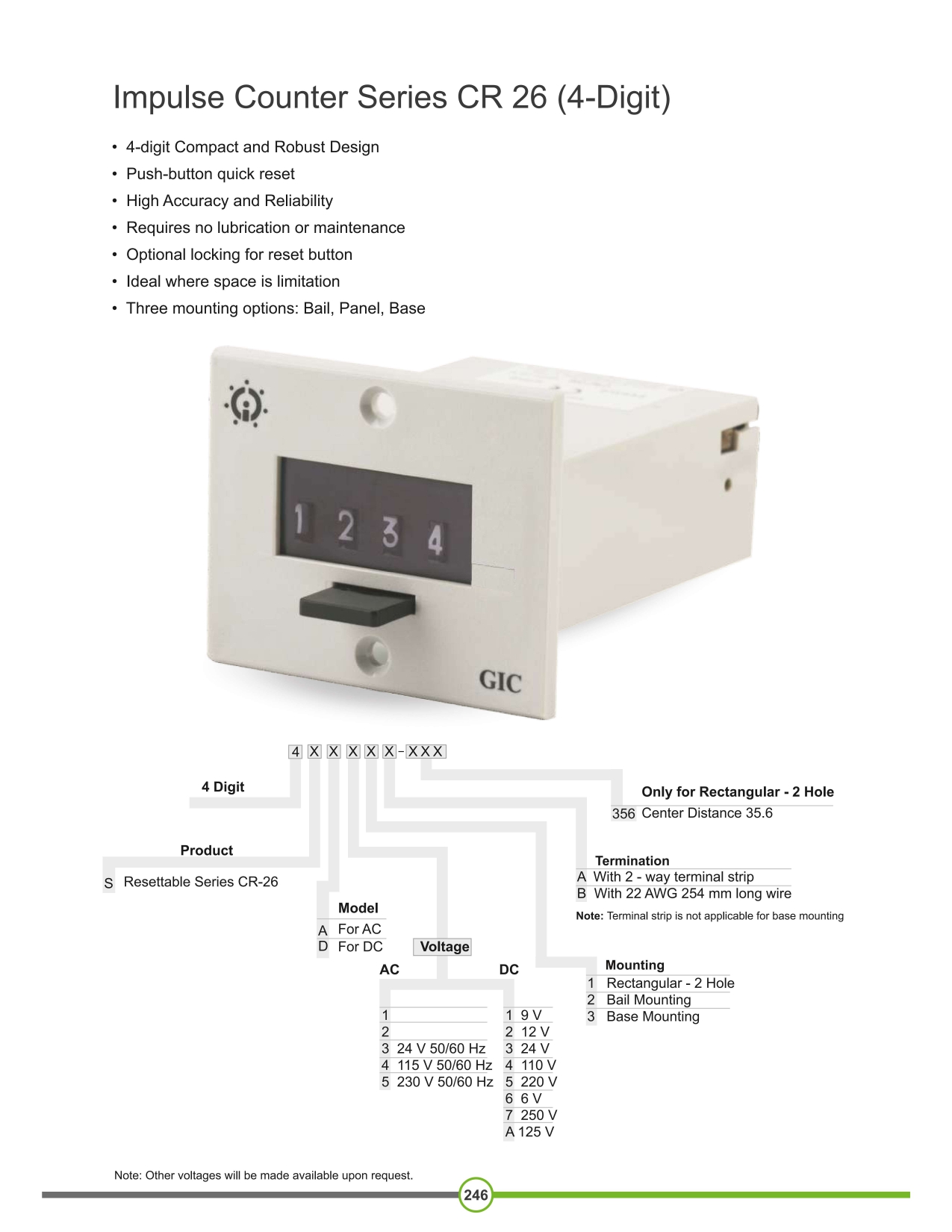Impulse Counter Series CR 26 (GIC)
