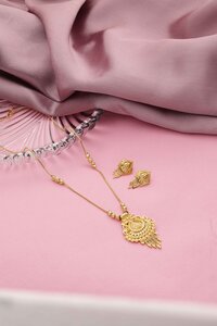 Wedding Gold Jewelry for Women | Forming Necklace | Traditional & Occasion| Gold Plated| gift for her| Party wear.