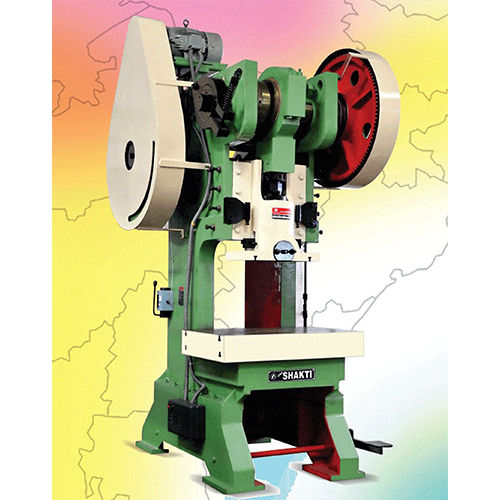 C Type Mechanical Power Press Machine - Color: Green Paint Coated