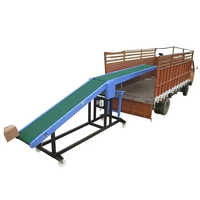 Truck Loader Mobile Belt Conveyor - Color: Silver