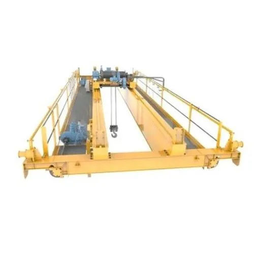 Double Girder Electric Overhead Traveling Crane - Color: Yellow