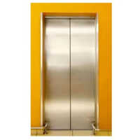 Stainless Steel Automatic Elevator Door - Color: Yellow