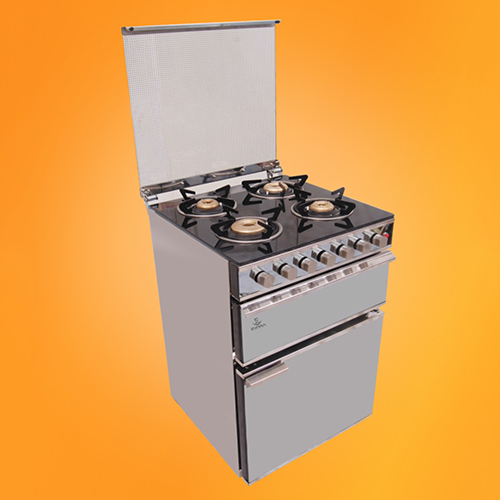Stainless Steel DLX 4 Burner Cooking Range
