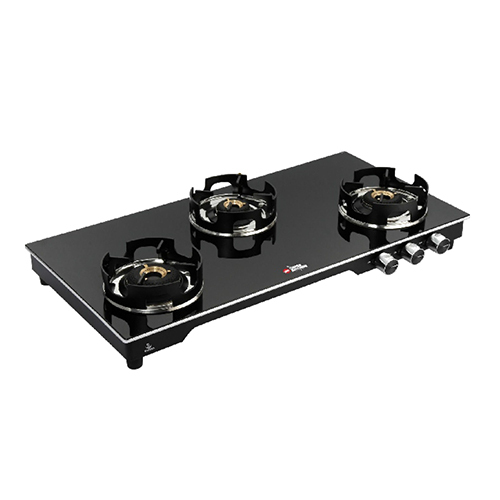 SKA-095 3 Burner Toughened Glass Kona Cooktop