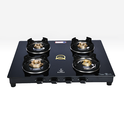 4 Burner Crown Series Stylish Toughened Glass Cooktop