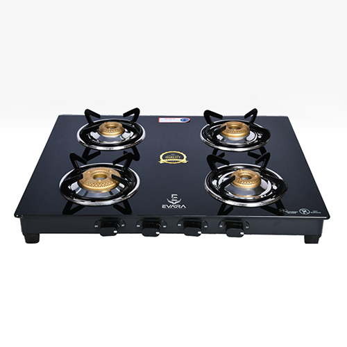 4 Burner Crystal Series Toughened Glass Cooktop