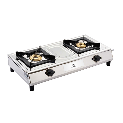 SKA-013 2 Burner Stainless Steel Sleek Cooktop