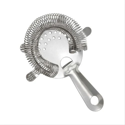 Stainless Steel Bar Strainer - Color: Silver