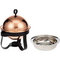 Copper Chafing Dish - Capacity: 7-10 Liter Ltr/hr
