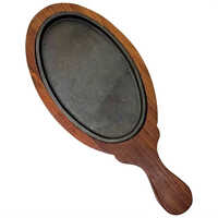 Wooden Sizzler Plates - Color: Brown