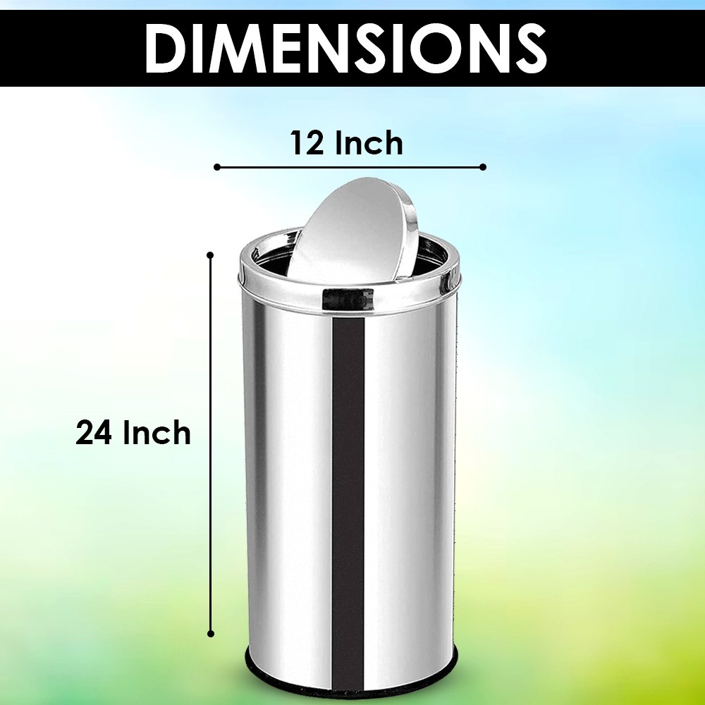 Stainless Steel Swing Dustbin - Application: Hospital