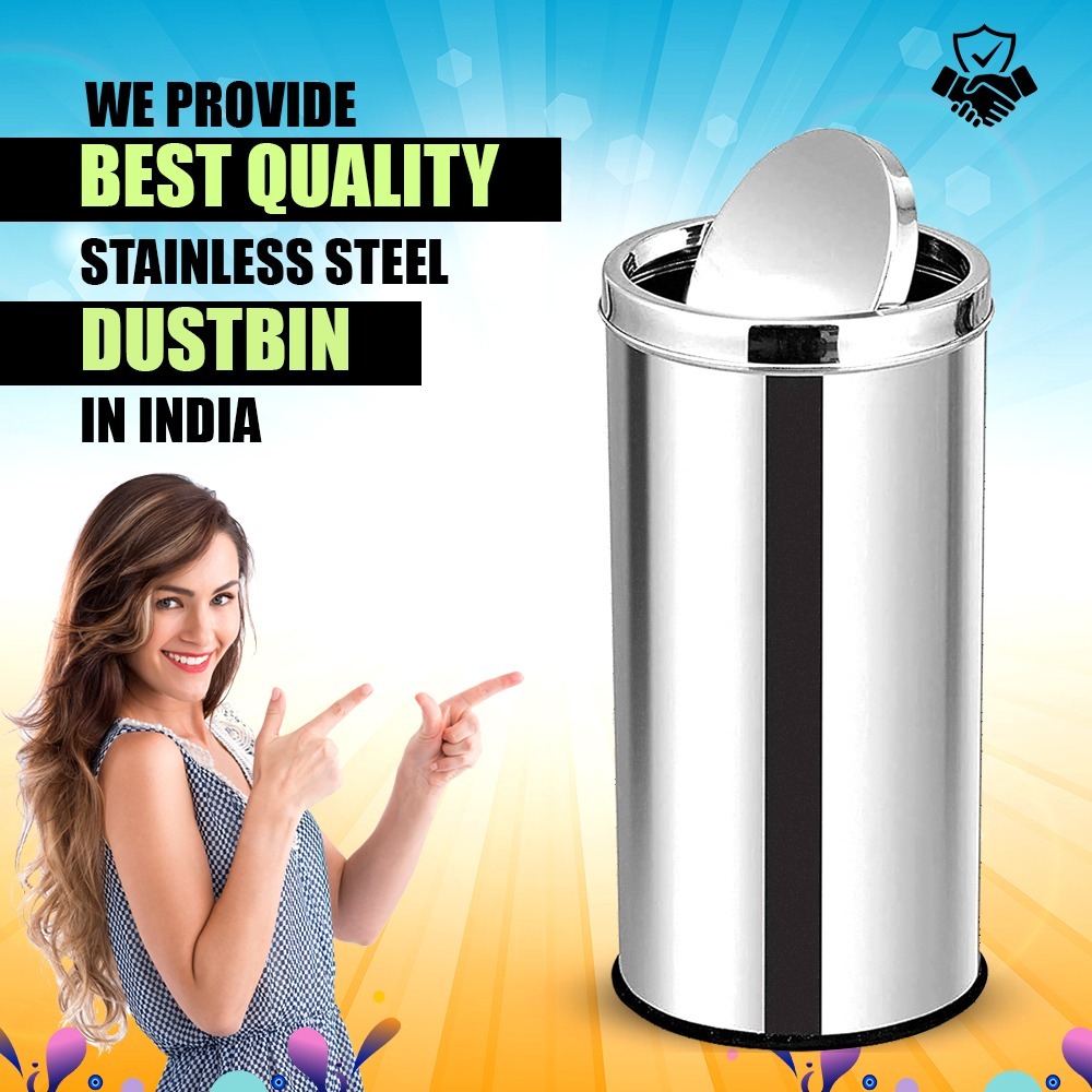 Stainless Steel Swing Dustbin - Application: Hospital
