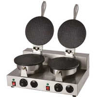 Double Round Waffle Cone Maker - Power Consumption: 2000 W Watt (w)