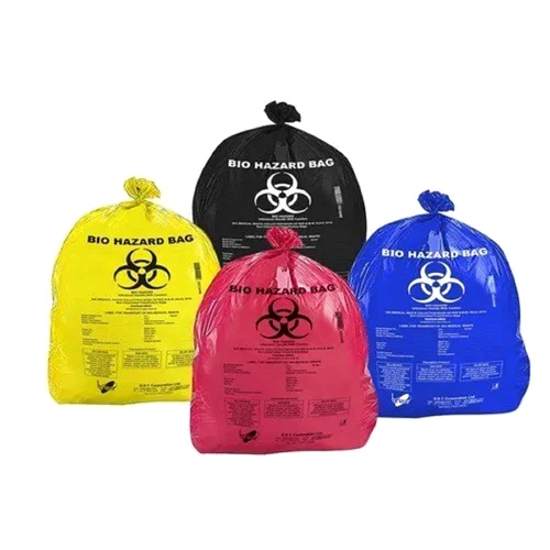 Compostable Bio-Hazard Bag - Color: Multicolor