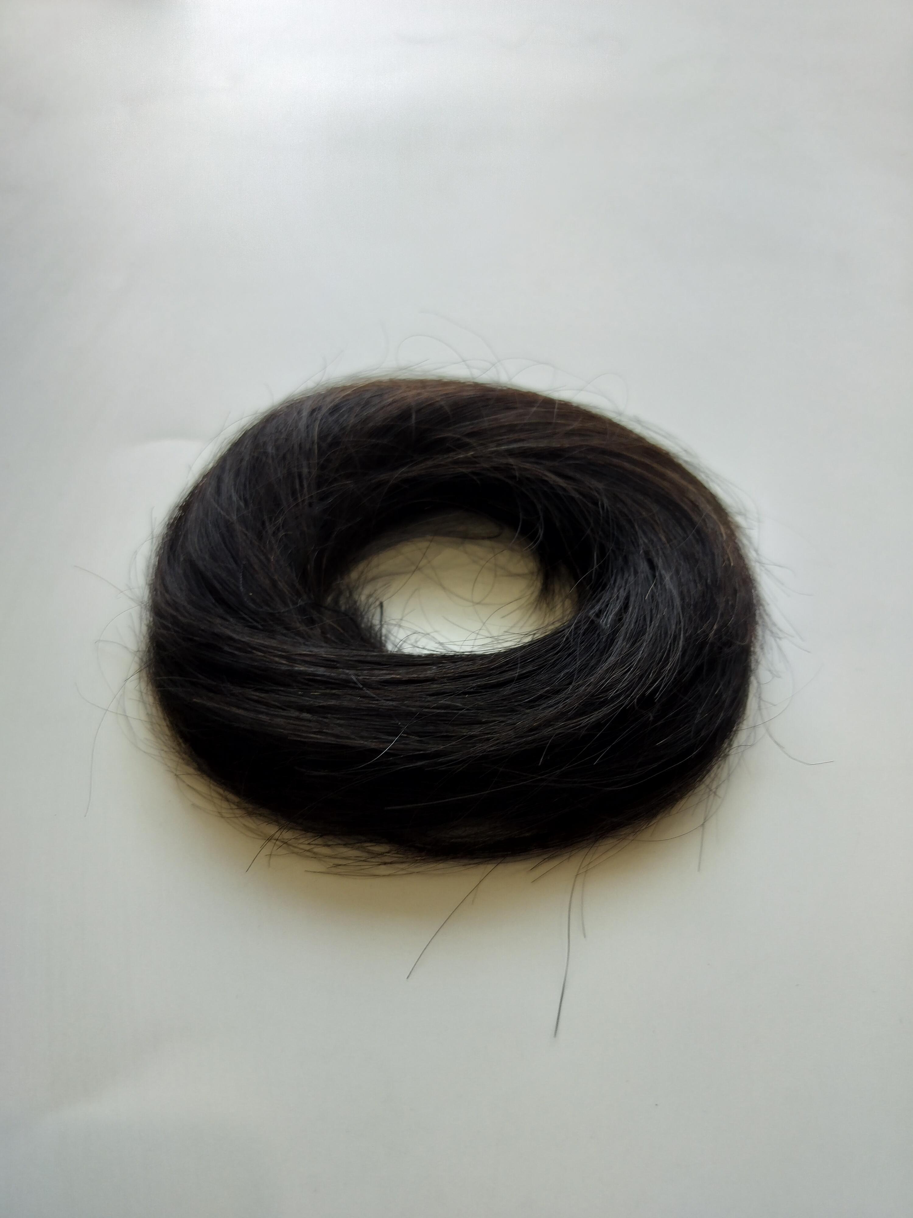 100%Original Natural Human Hair Donut Bun Scrunchie