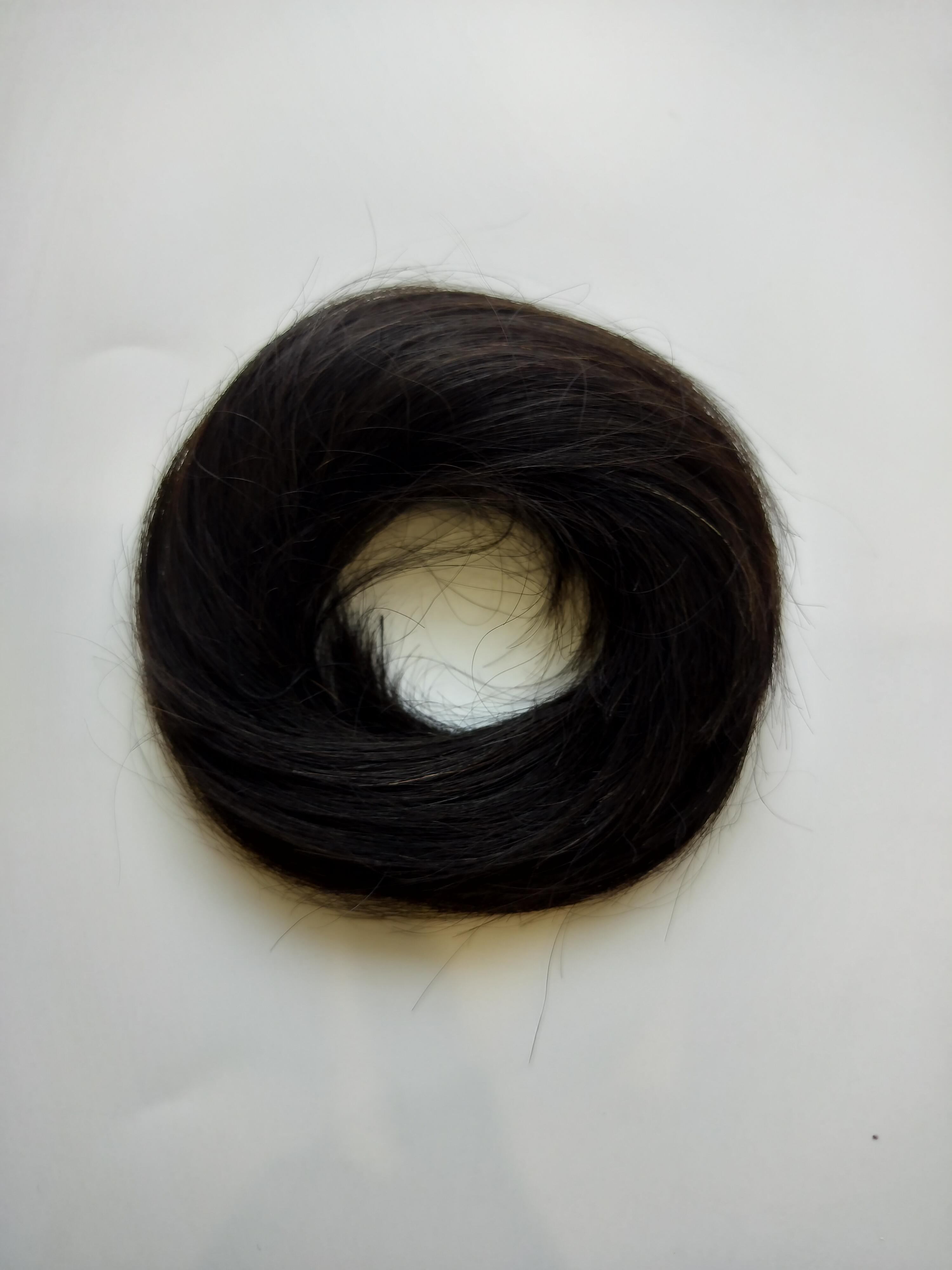 100%Original Natural Human Hair Donut Bun Scrunchie