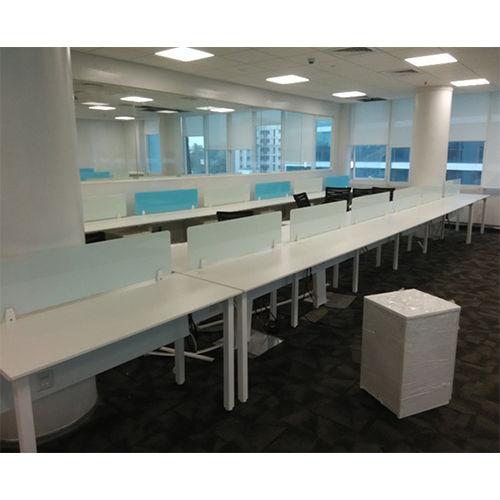 Square Leg Workstation - Durable Wood And High-quality Pp Plastic, Modern Polished Finish With Customizable Colors And Free-standing Table