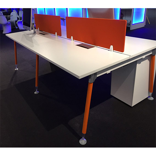 Leg Free Standing Table - Polished Wood & High-quality Pp Plastic Top | Modern Design With Durable Circular Legs, Custom Color Options