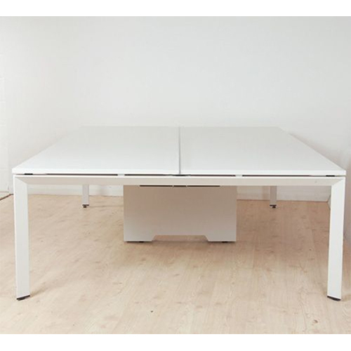 Triangle Leg Design Workstation Table - Color: As Per Requirement