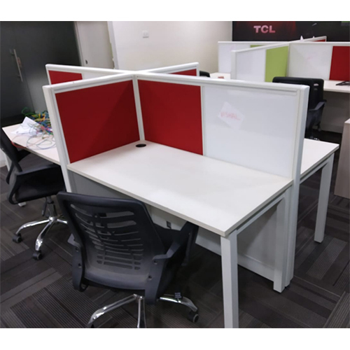 Partition Type Table With Ms Legs - Color: As Per Requirement