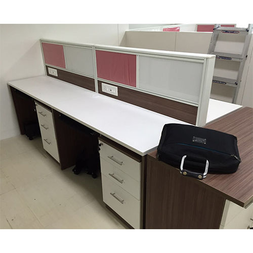 120 Degree Office Workstation  Partition System Tables - Color: As Per Requirement