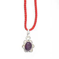 5.25 Ratti Purple Amethyst Gemstone Pendant - Natural Gemstone, Coated Finish, Eco-friendly Design, Vibrant Color | Hindu Religious Style For Daily Wear