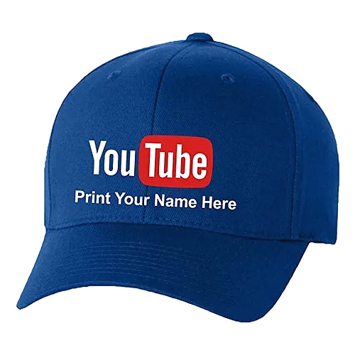 Mens Youtube Print Promotional Cap