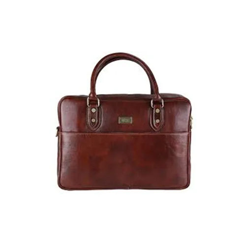 Leather Laptop Bag - Color: Brown