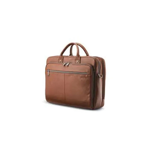 Brown Leather Laptop Bag - Design: Customized