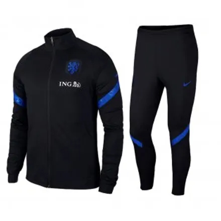 Mens Blue Tape Black Color Tracksuit Set