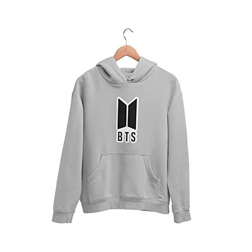 Mens Custom Printed Hoodies - Color: Grey