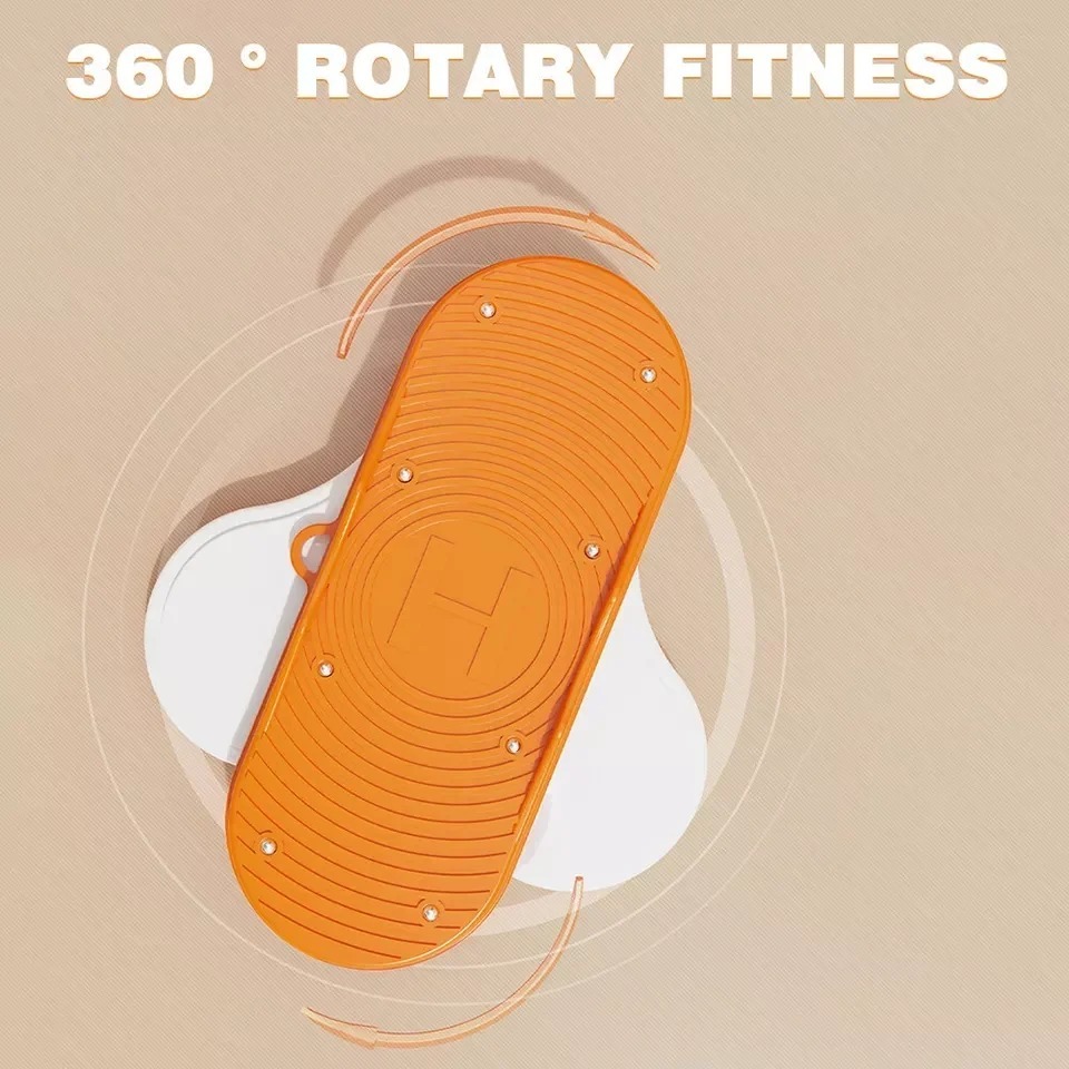 Mitsico Twist Turn Table - Abs Material, Free Size, Multicolor | Upgraded Mute, 360 Rotating, Double-bearing Design, Non-slip Anti-skid Base, Ideal For Weight Loss And Core Strengthening